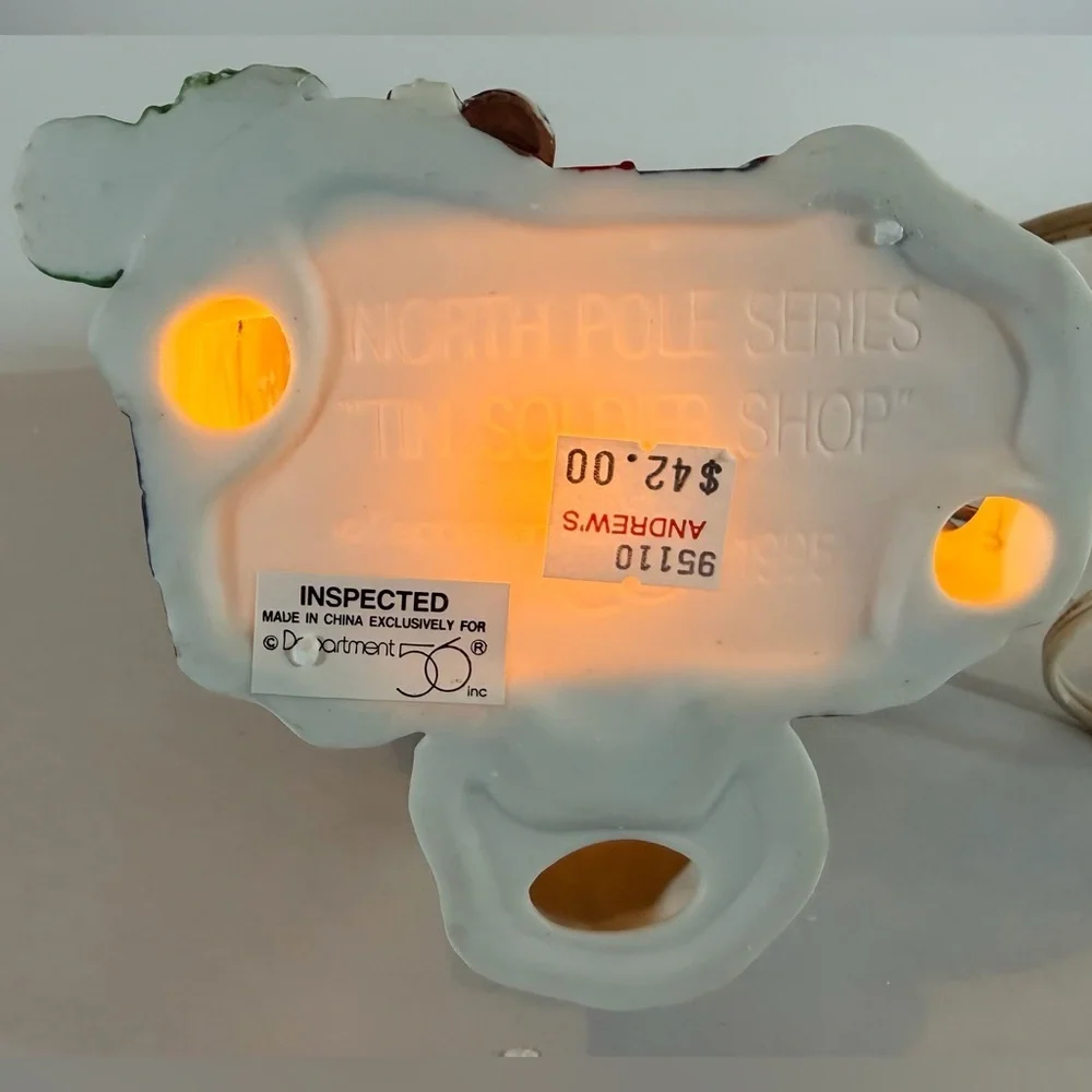 Department 56 Blue Roof Light-Up Holiday Tower with White Facade